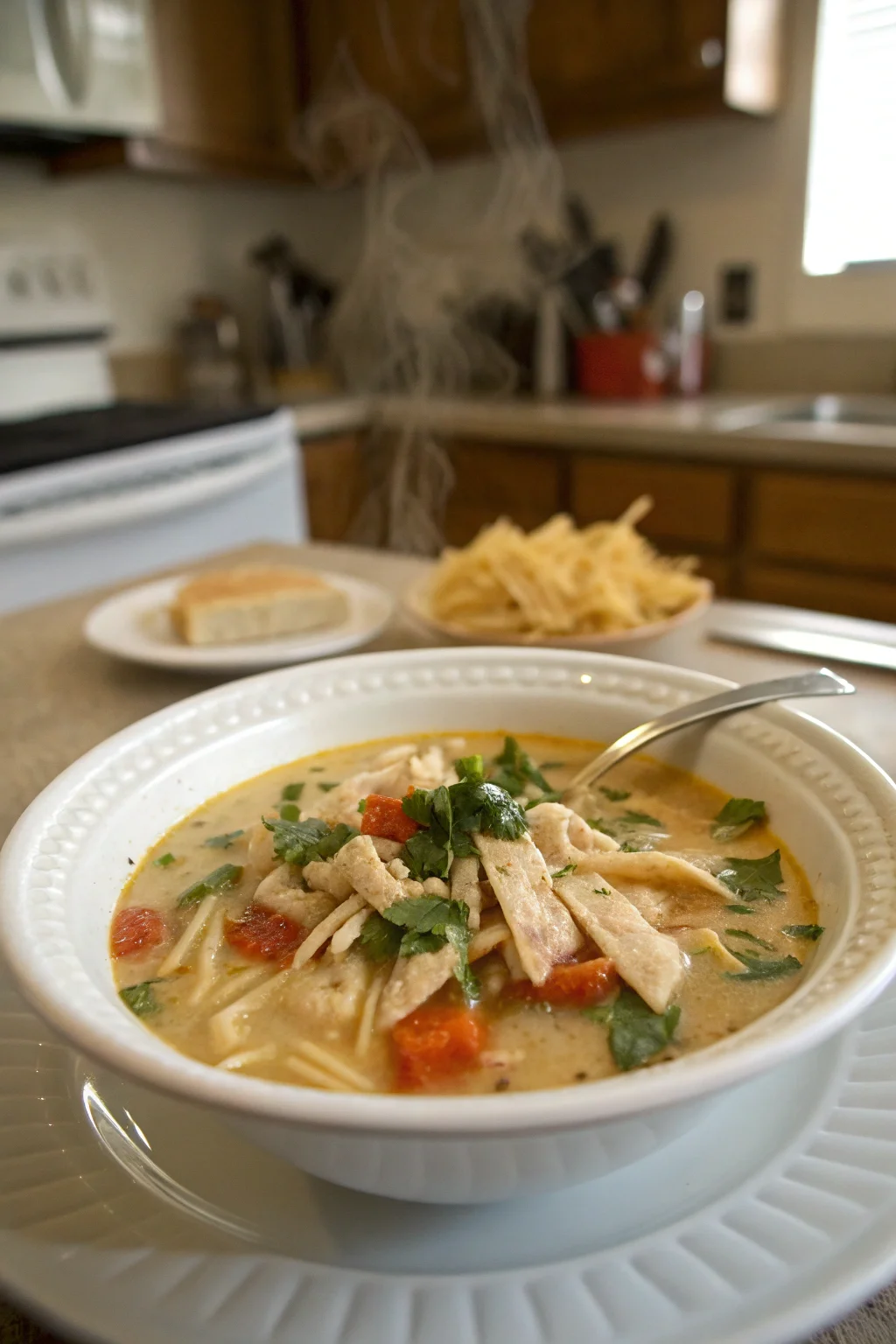 Creamy Chicken Tortilla Soup