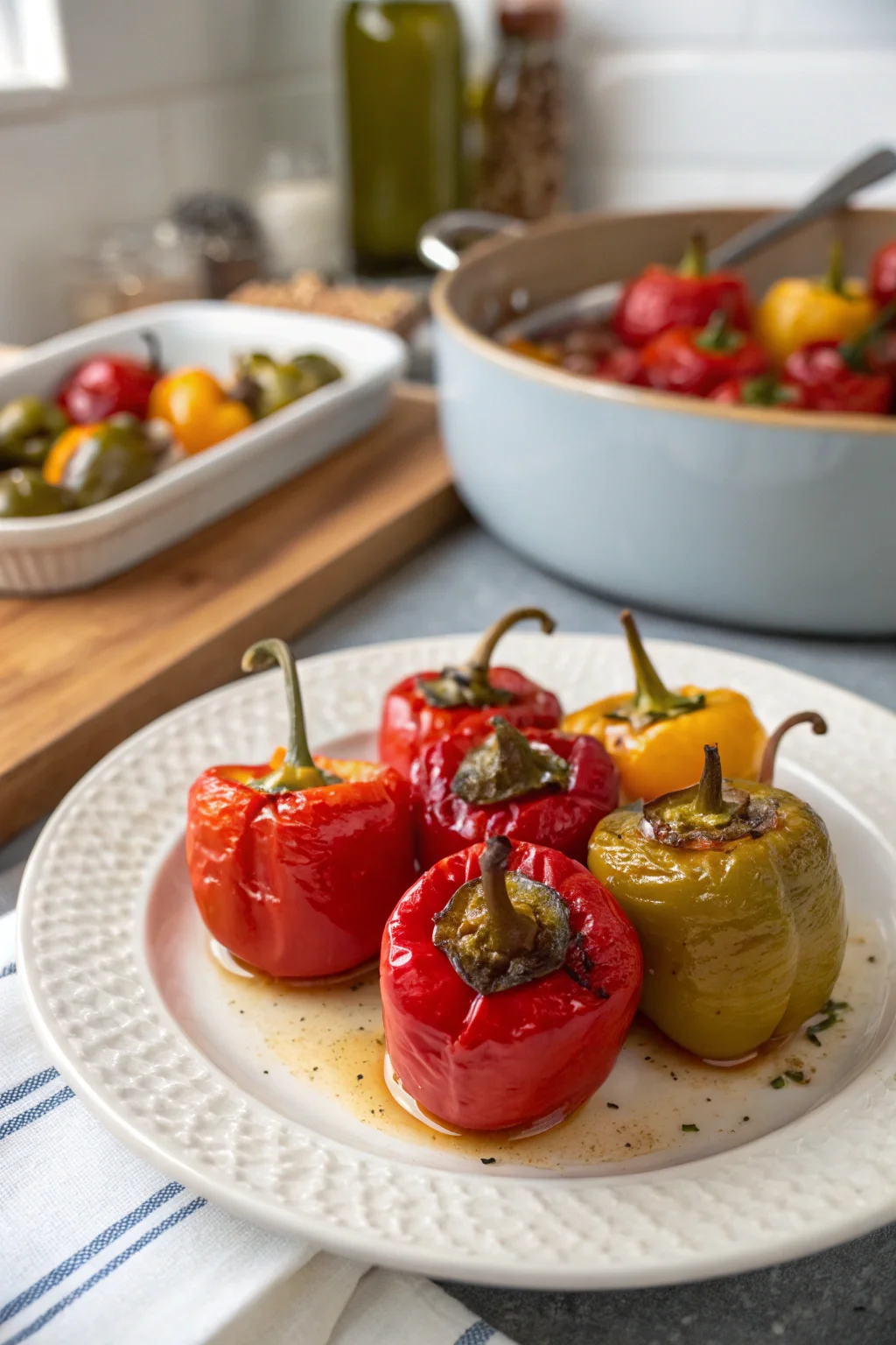 Marinated Stuffed Cherry Peppers