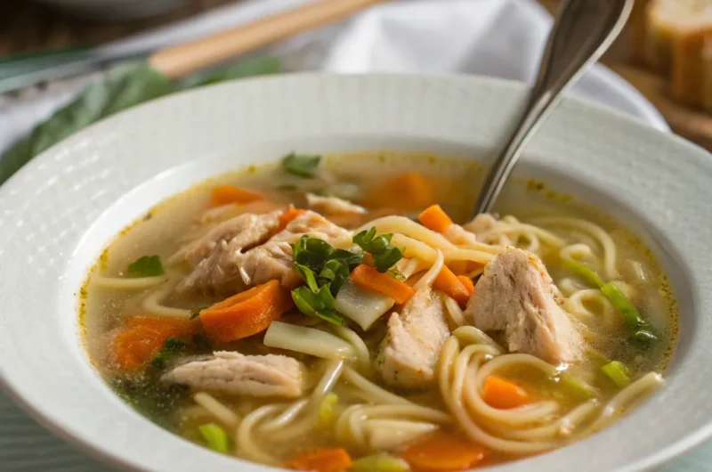 Miso Chicken Noodle Soup