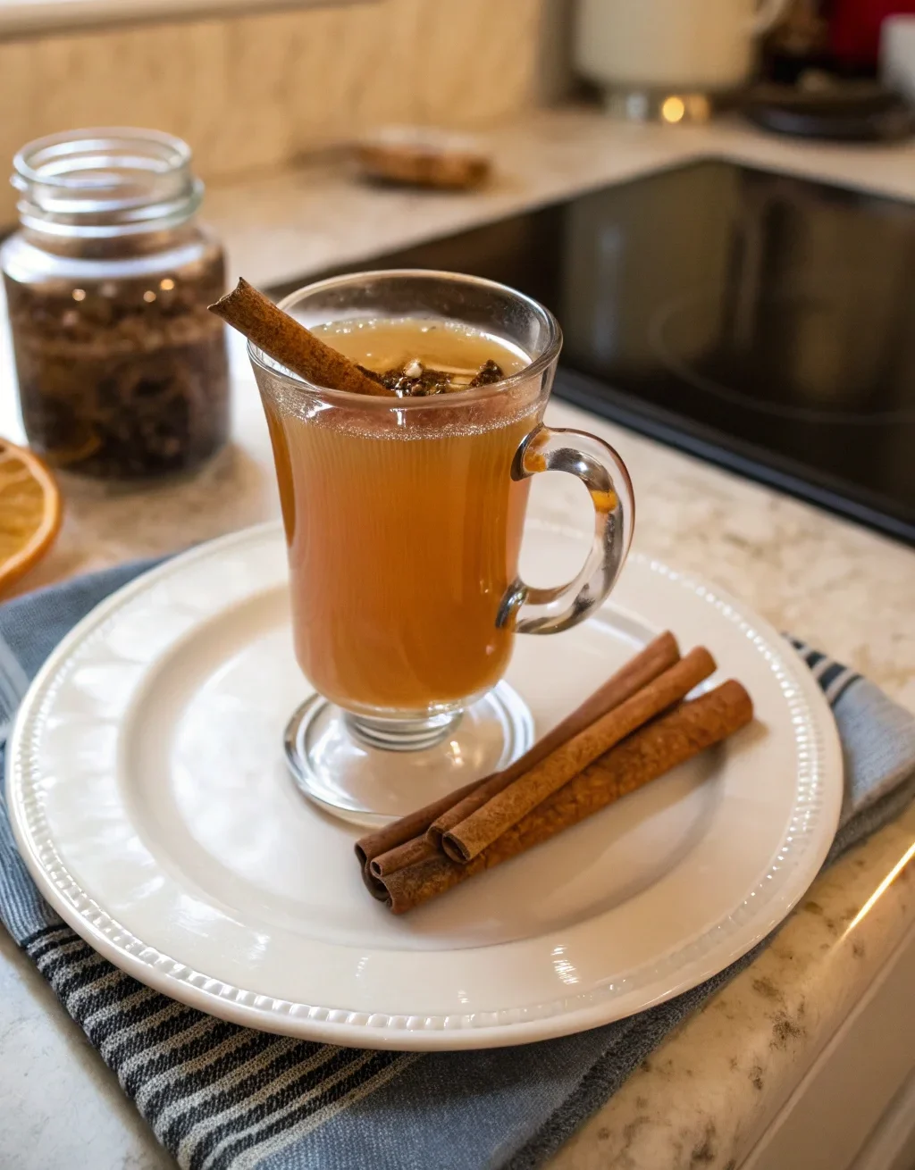 A delicious plate of Updated Mulled Cider