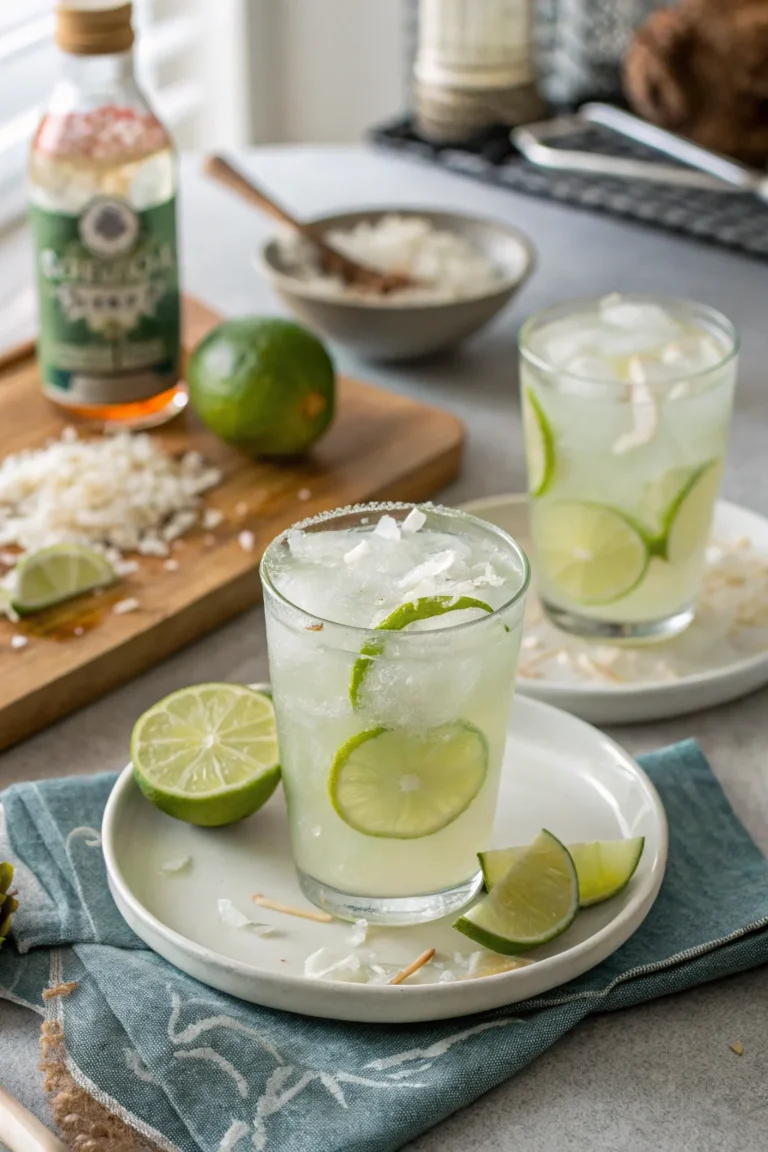 A delicious plate of Coconut Lime Refresher