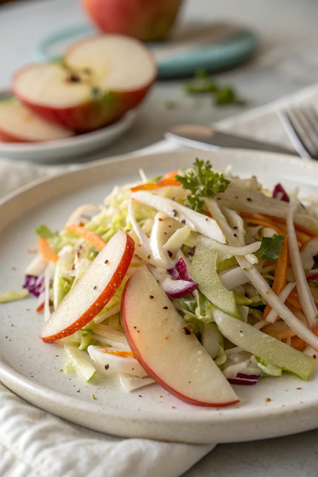Apple Jicama Coleslaw