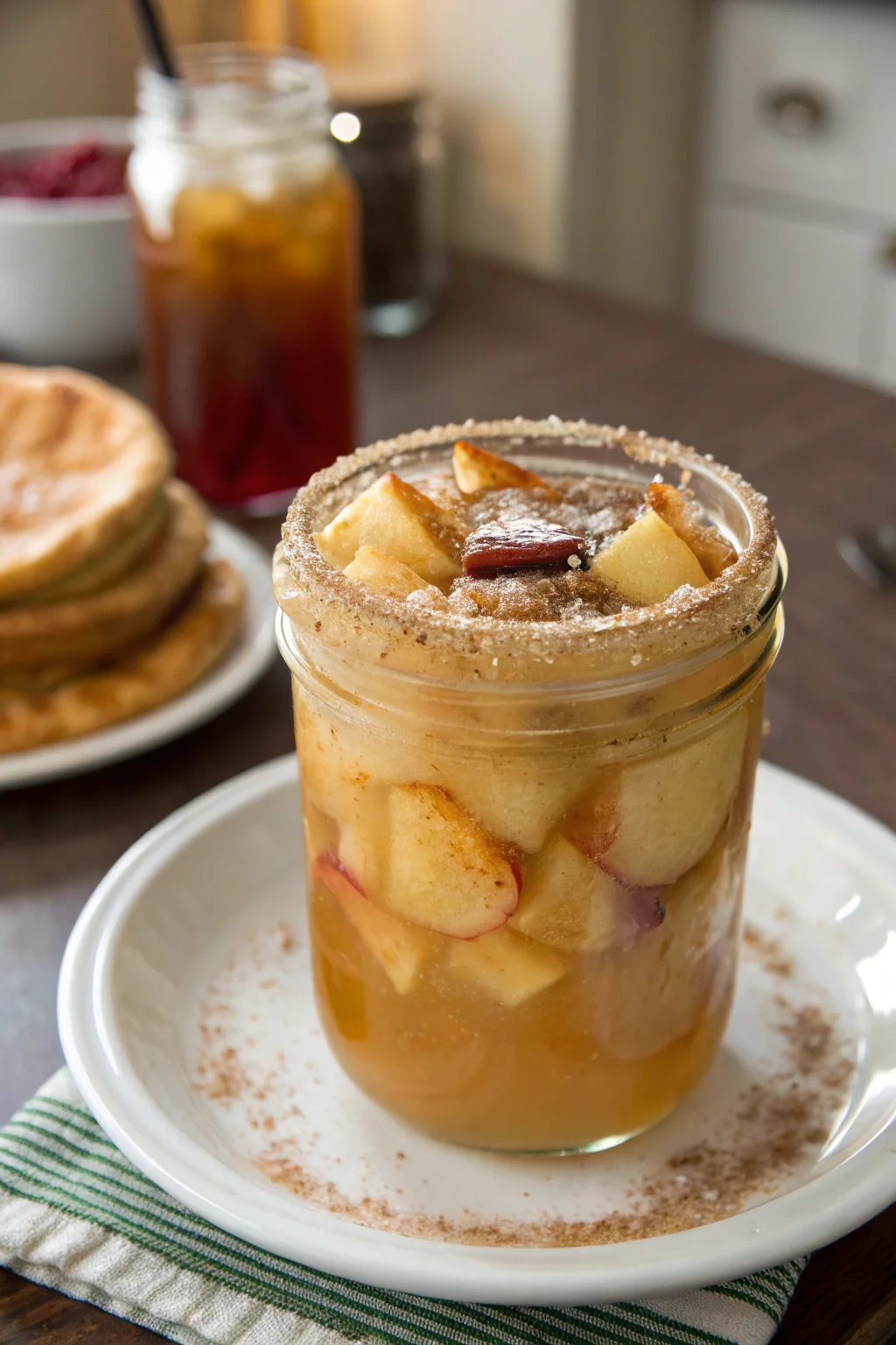 Apple Pie in a Jar Drink