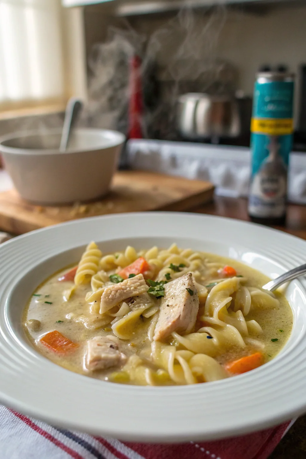Creamy Chicken Pasta Soup