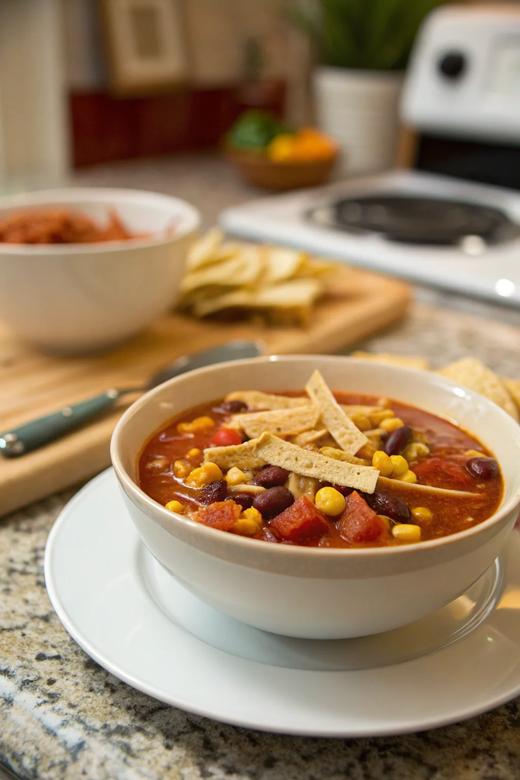5-Ingredient Tortilla Soup