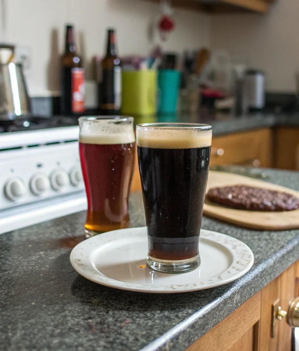 A delicious plate of Stout and Ale