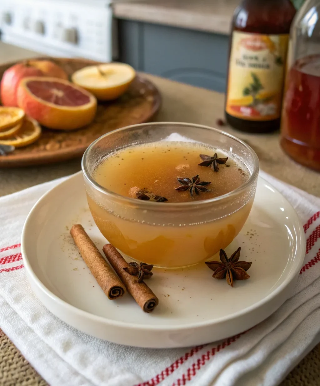 A delicious plate of Old Virginia Wassail Cider