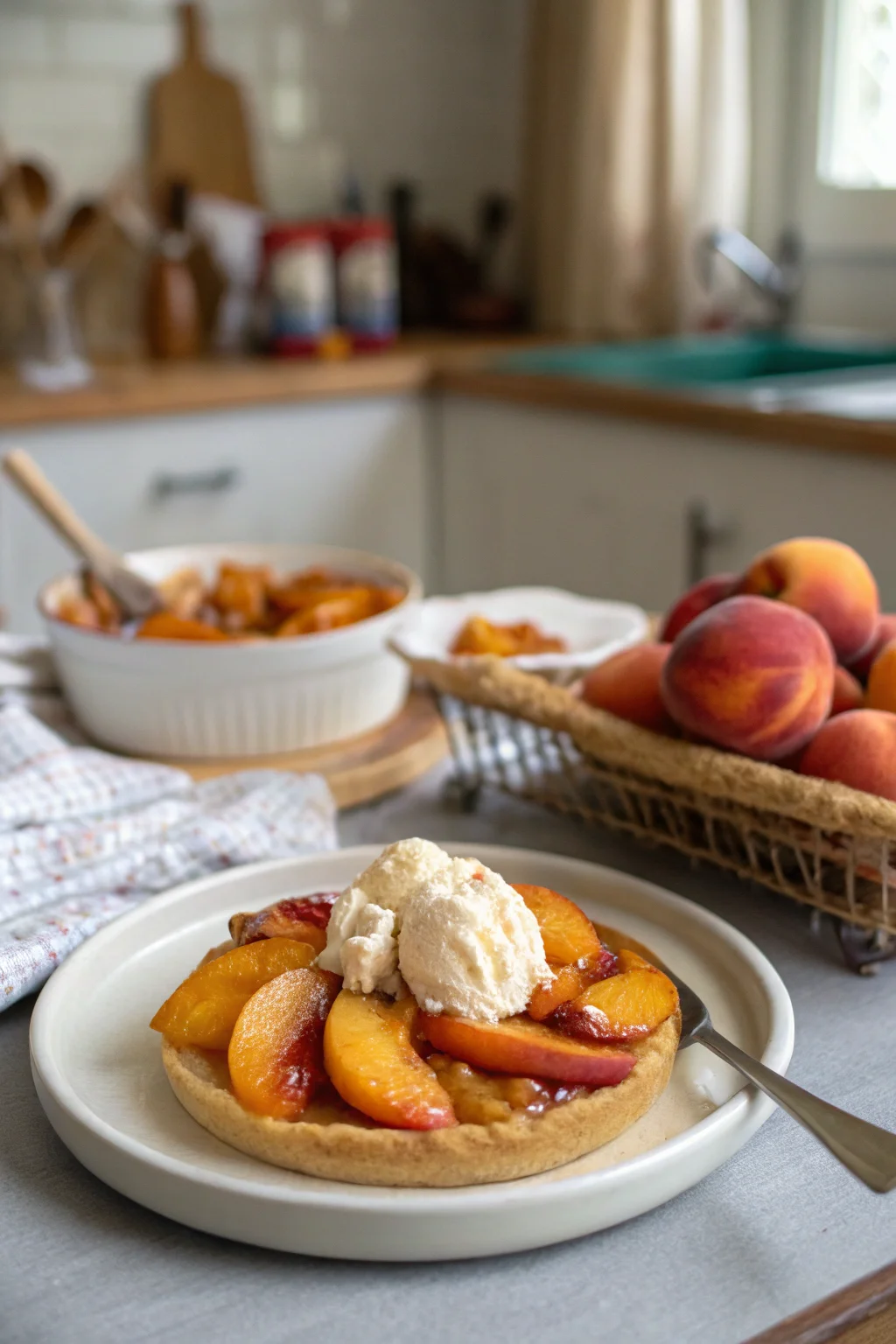 Fresh Peach Dessert