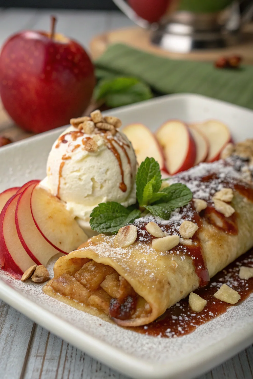 Step by Step Apple Enchilada Dessert