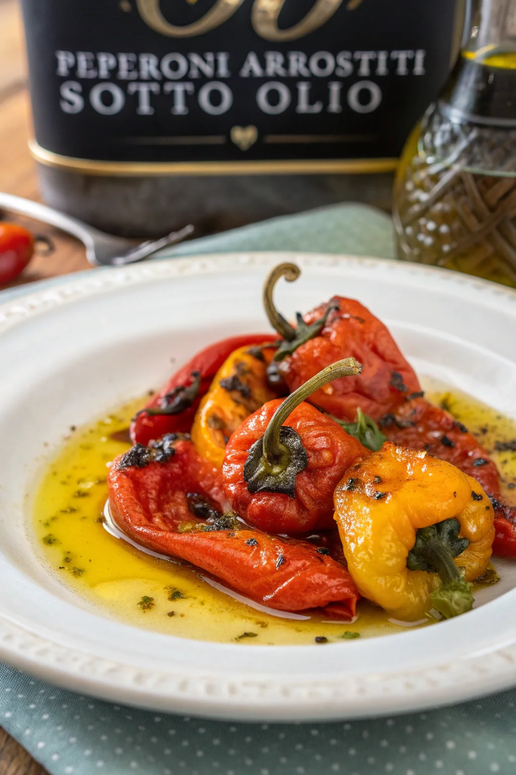 Step by Step Roasted Peppers in Oil (Peperoni Arrostiti Sotto Olio)