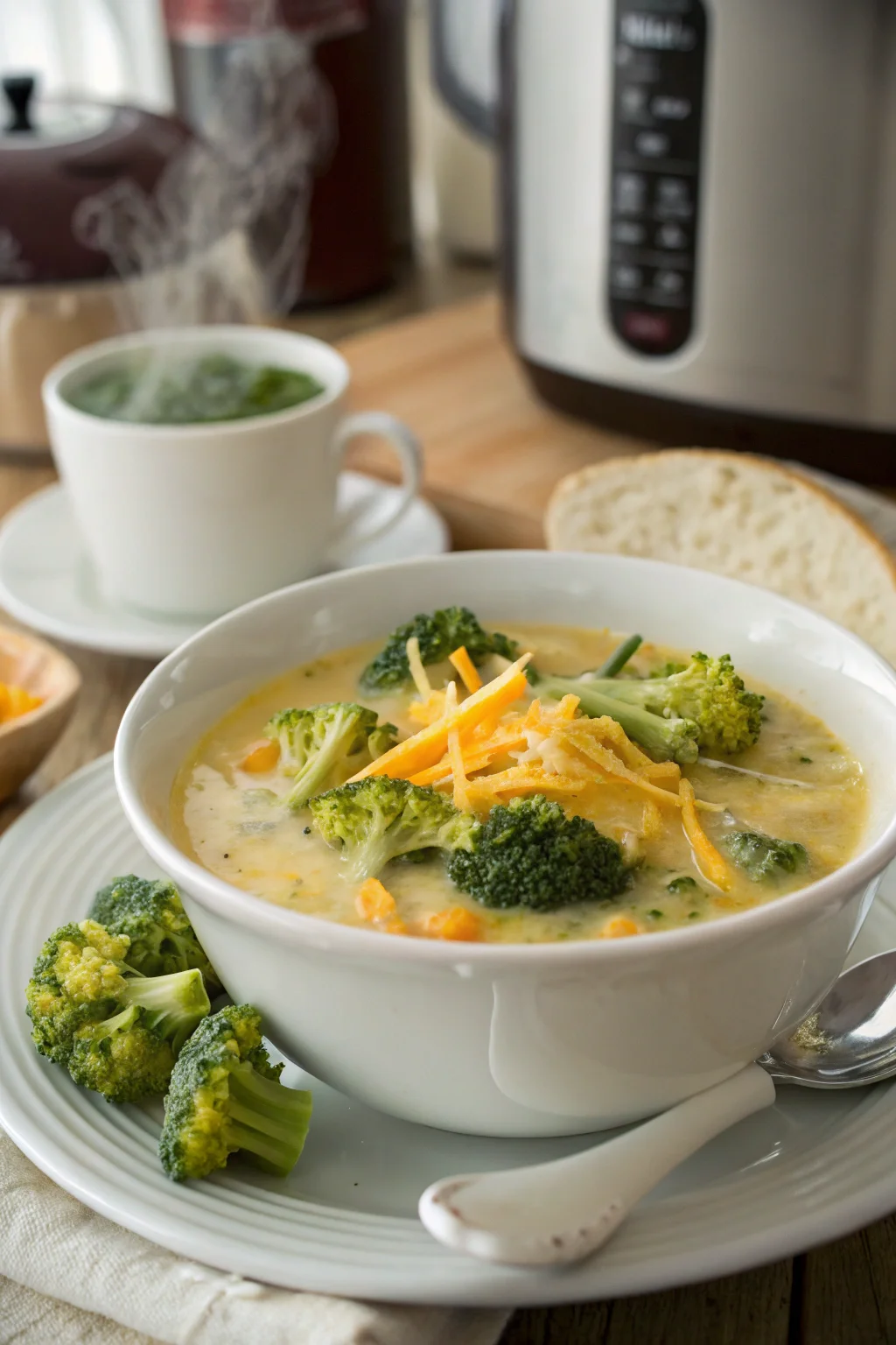 Healthy Broccoli Cheddar Soup