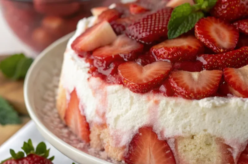 Strawberry Angel Food Dessert