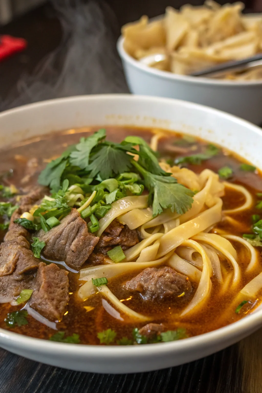 Step by Step Chinese Hand-Pulled Noodles in Beef Broth
