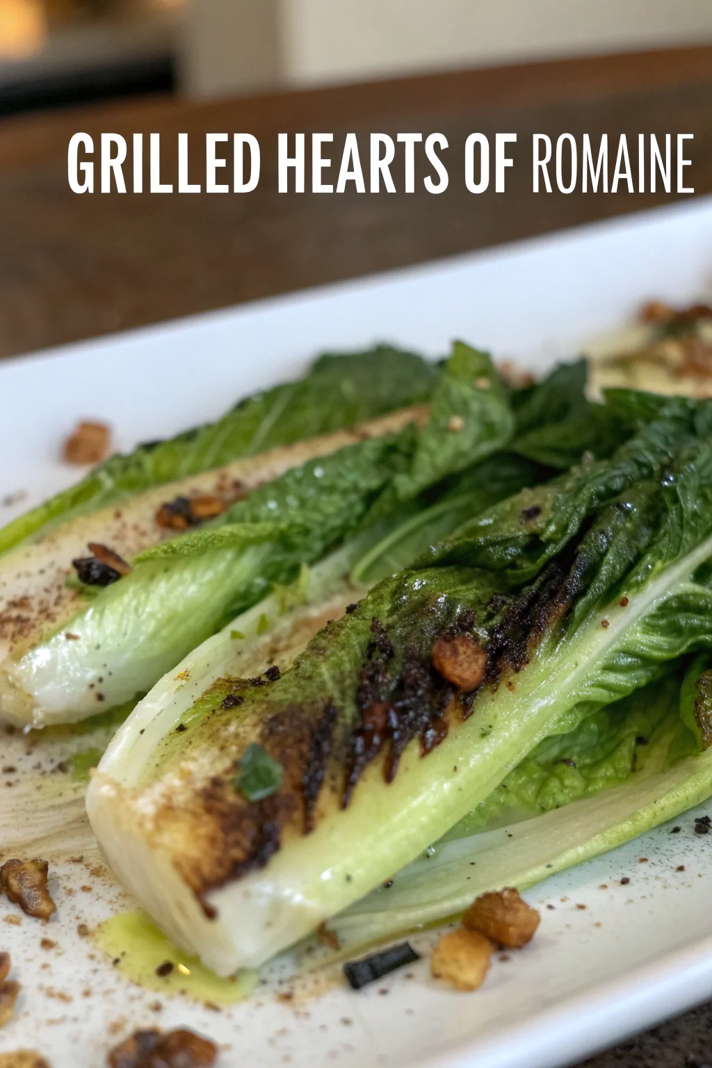 Step by Step Grilled Hearts of Romaine