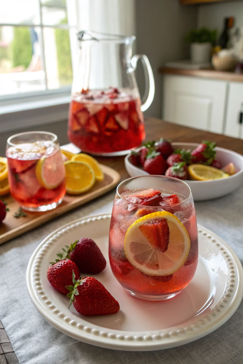 Strawberry Lemonade Sangria