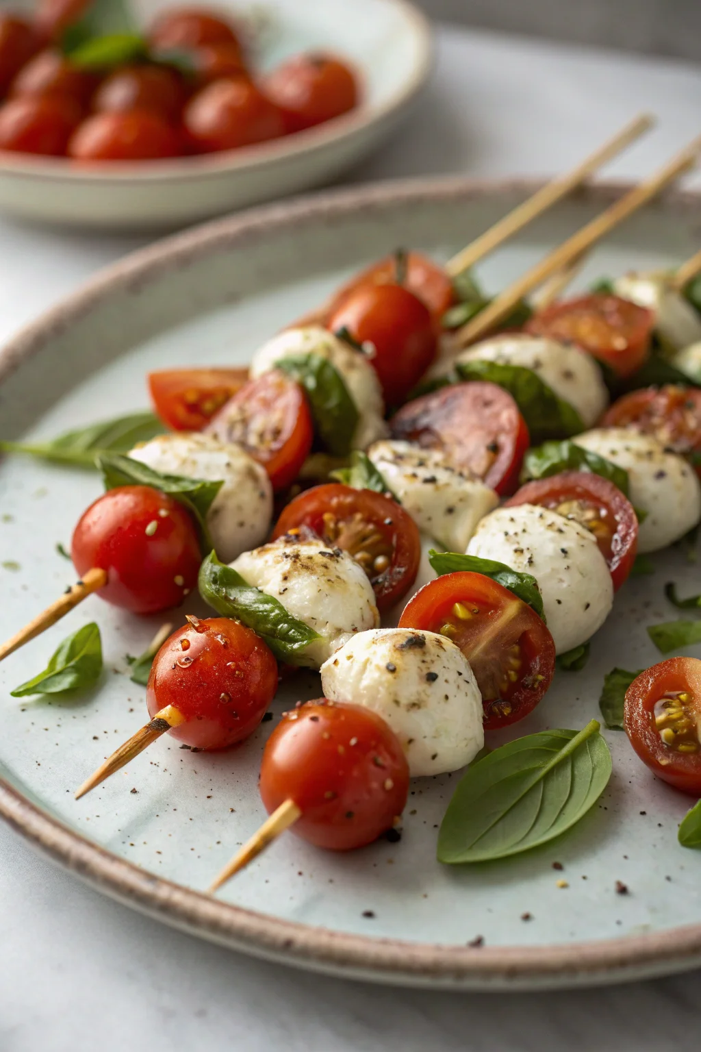 Step by Step Best Caprese Skewers