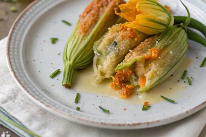Gluten-Free Stuffed Zucchini Blossoms (Fior di Zucca Ripieni)