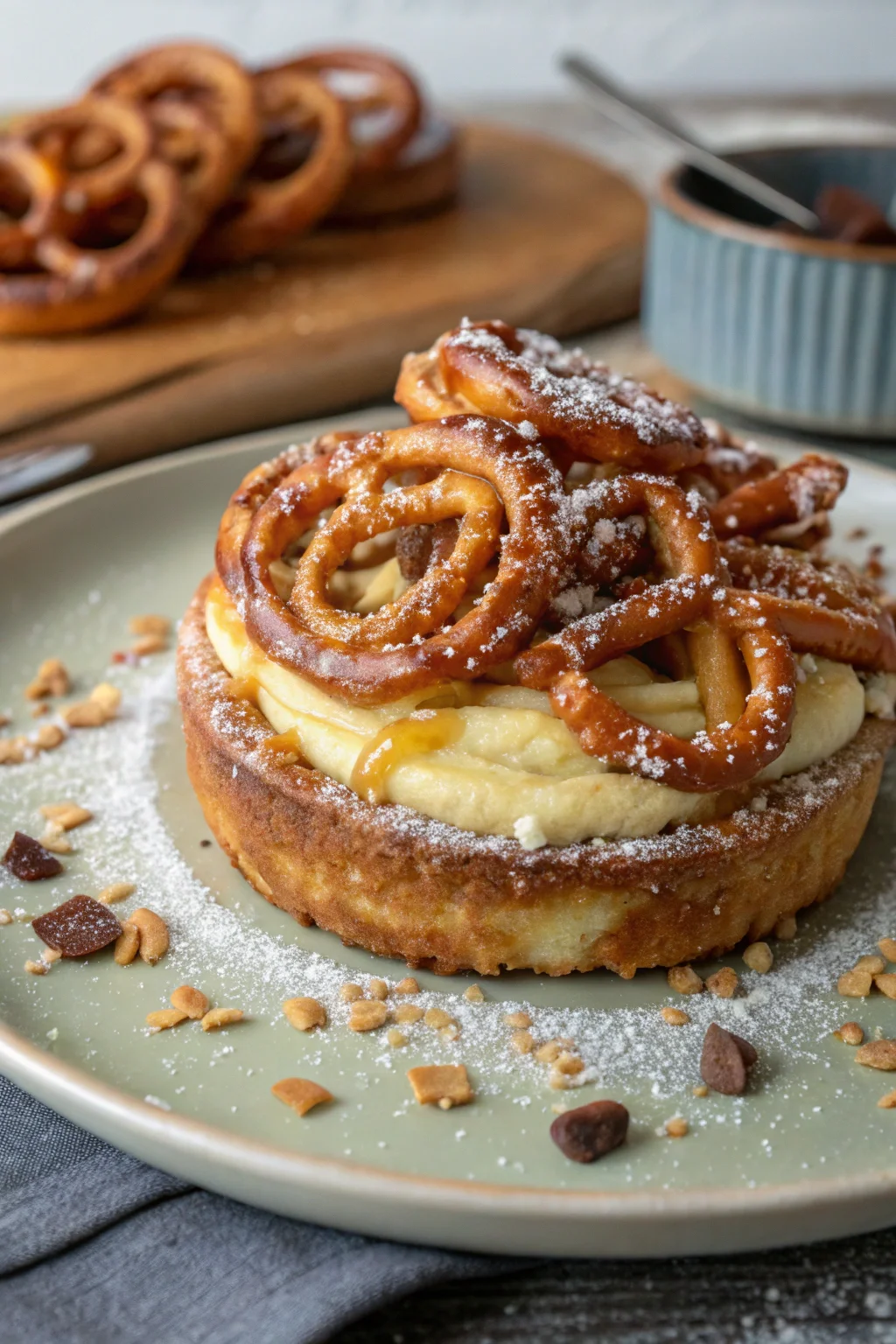 A delicious plate of Pretzel Dessert