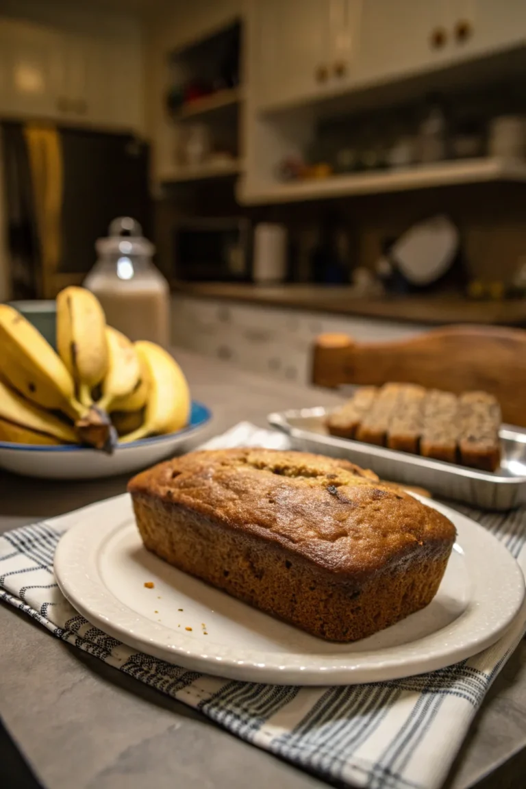 A delicious plate of bannan a bread recipe easy