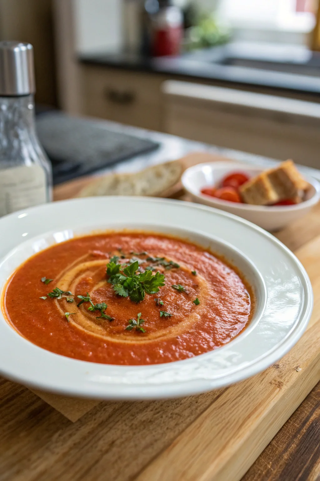 Creamy Roasted Garlic Tomato Soup