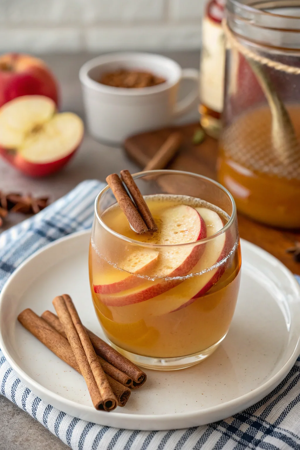 Hot Cinnamon Apple Brandy Cider