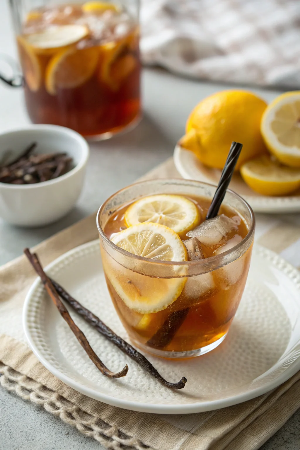 Lemon Vanilla Iced Tea