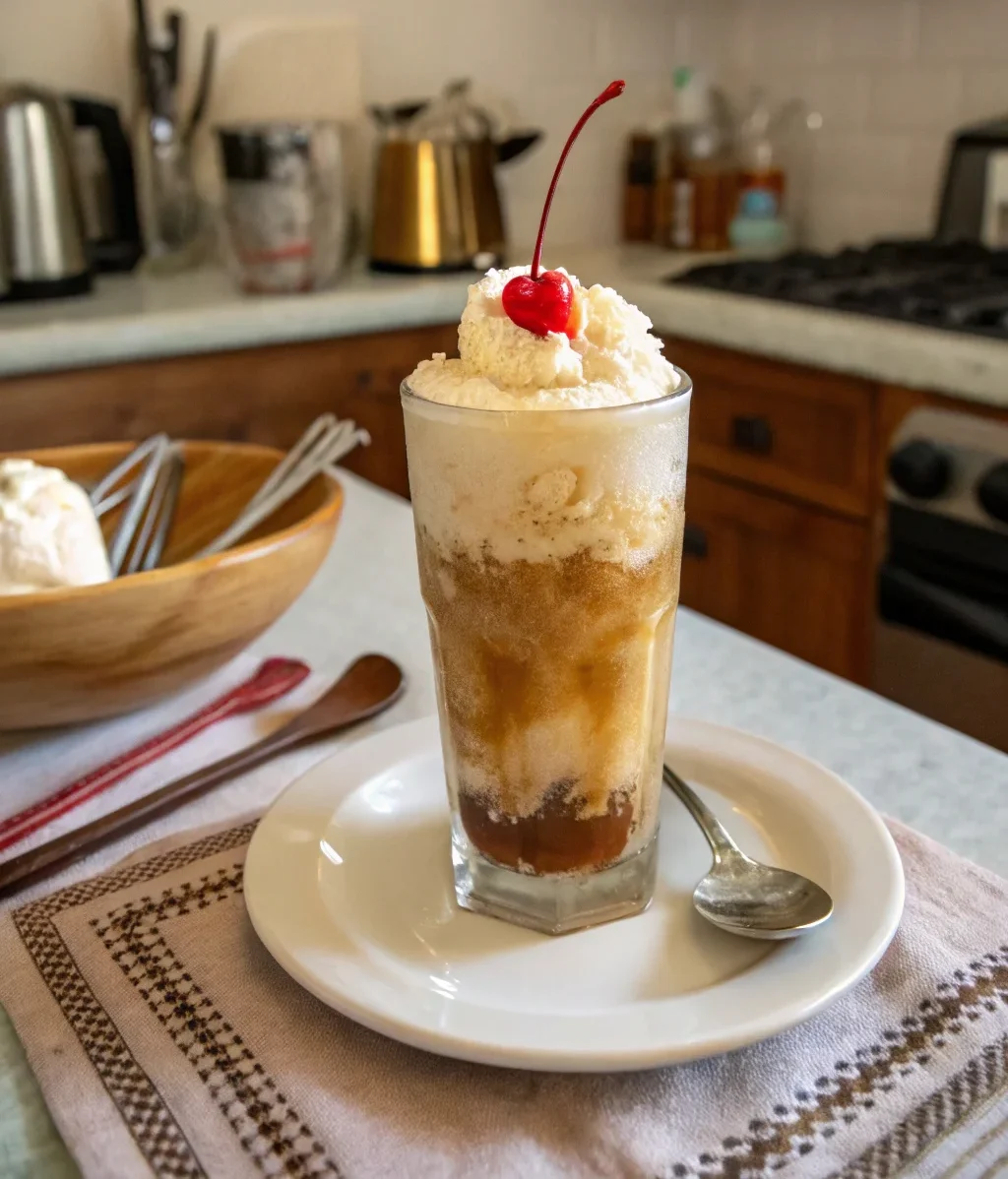 A delicious plate of Beer Floats
