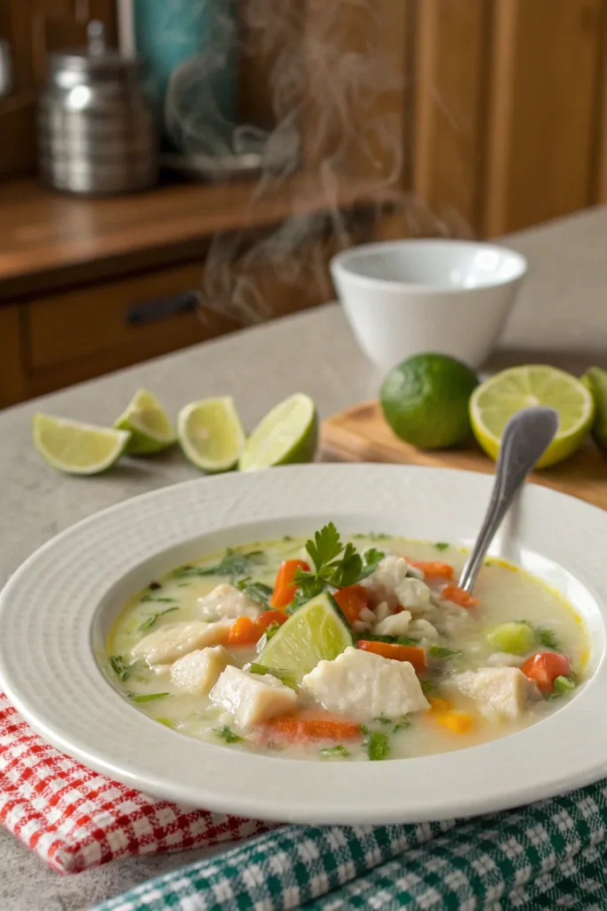 Coconut Lime Fish Soup