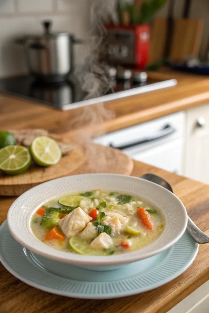 Coconut Lime Fish Soup
