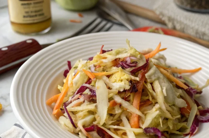 Sweet, Hot Mustard Slaw