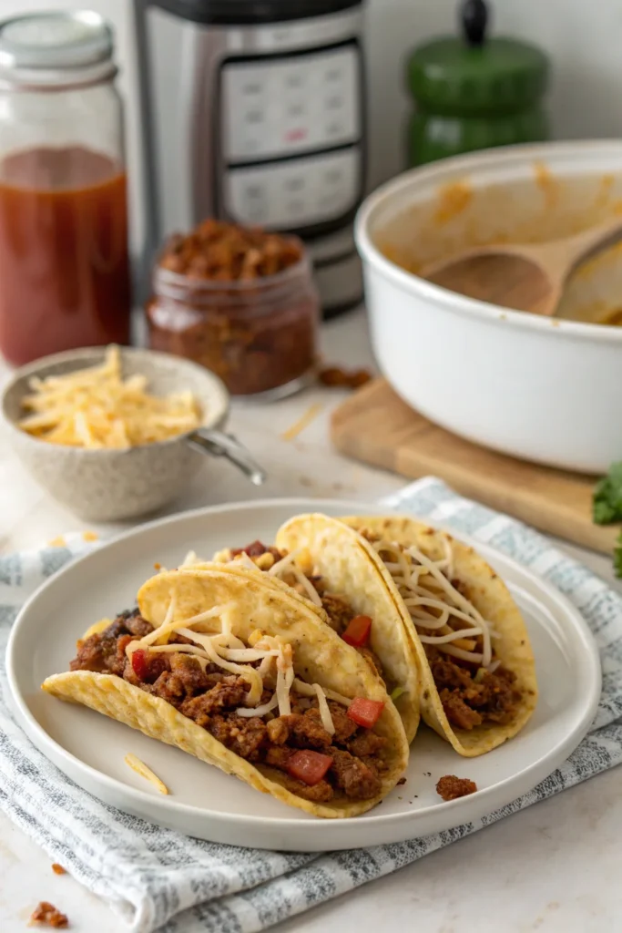 Air Fryer Pasta Tacos