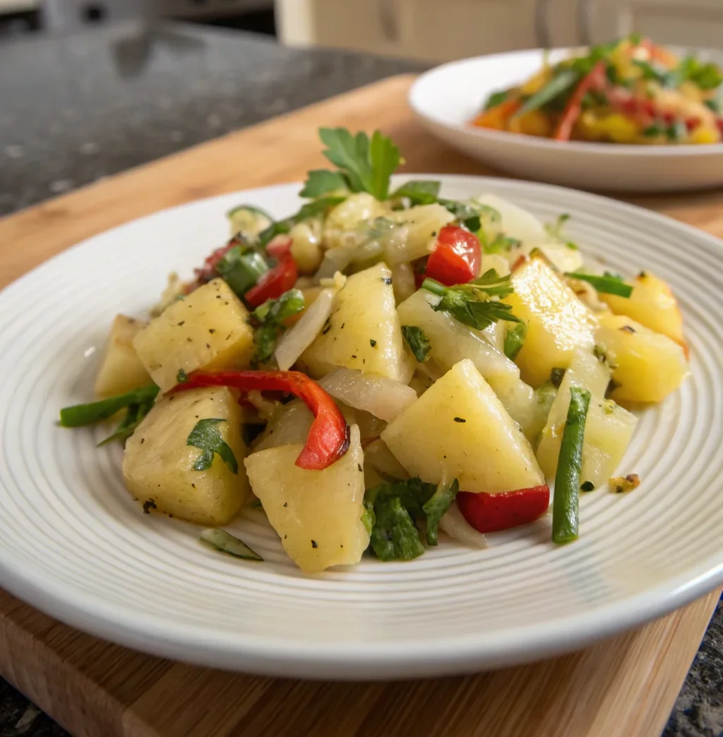 A delicious plate of Thai-Inspired Potato Salad