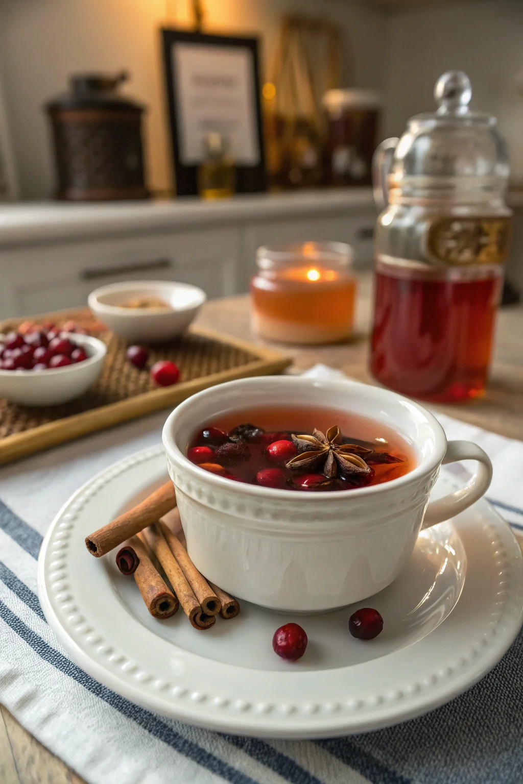 Hot Spiced Cranberry Cider