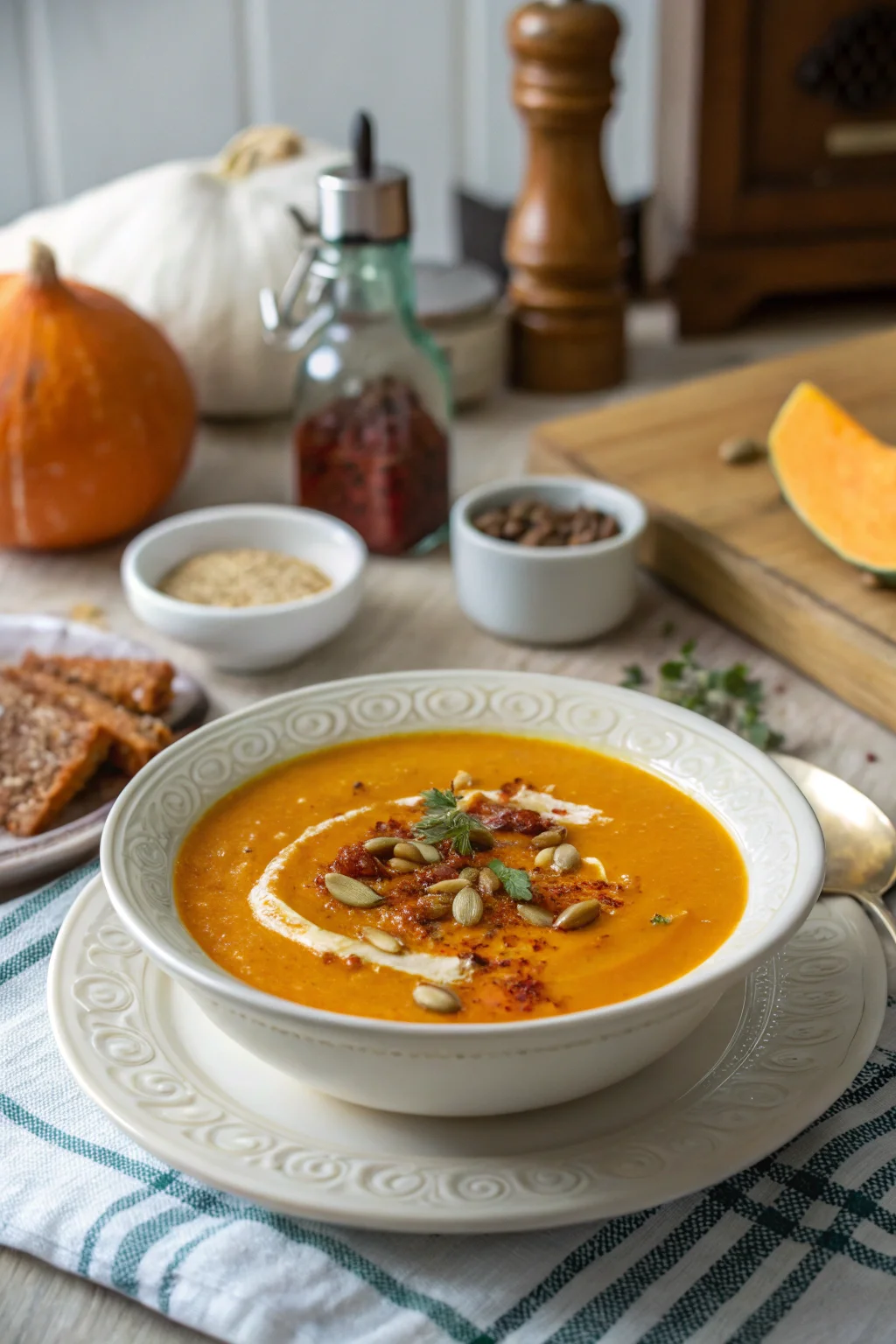 Harissa Butternut Squash Soup