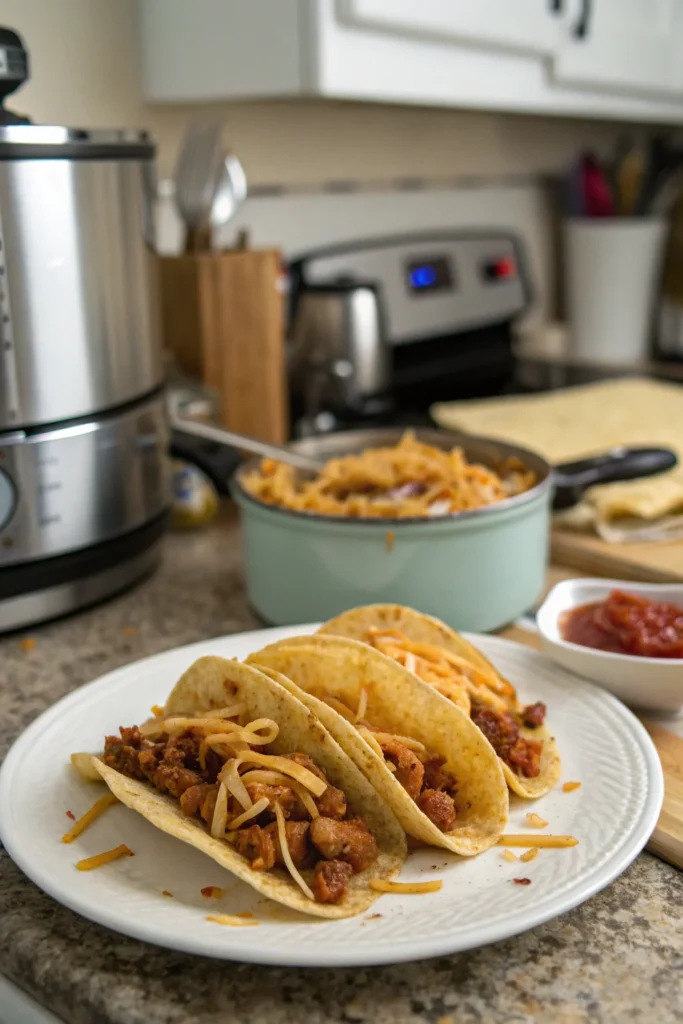 Air Fryer Pasta Tacos
