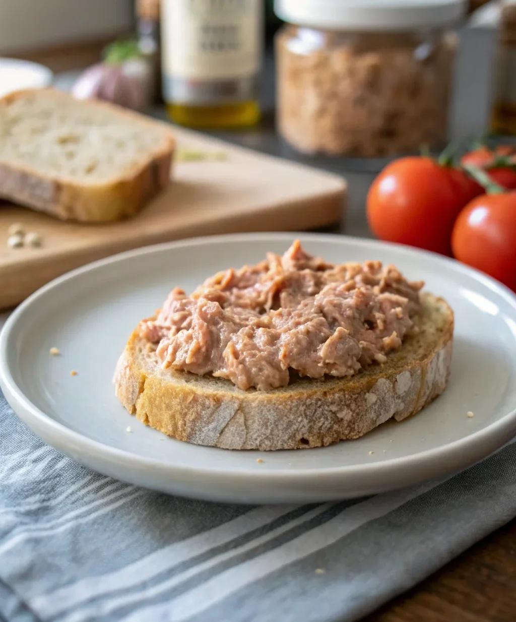A delicious plate of Italian Tuna Spread