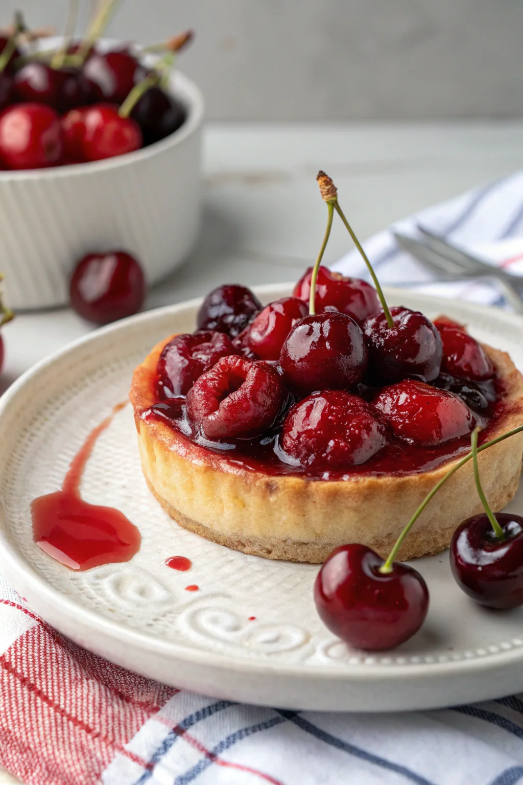 Step by Step Cherry Dessert
