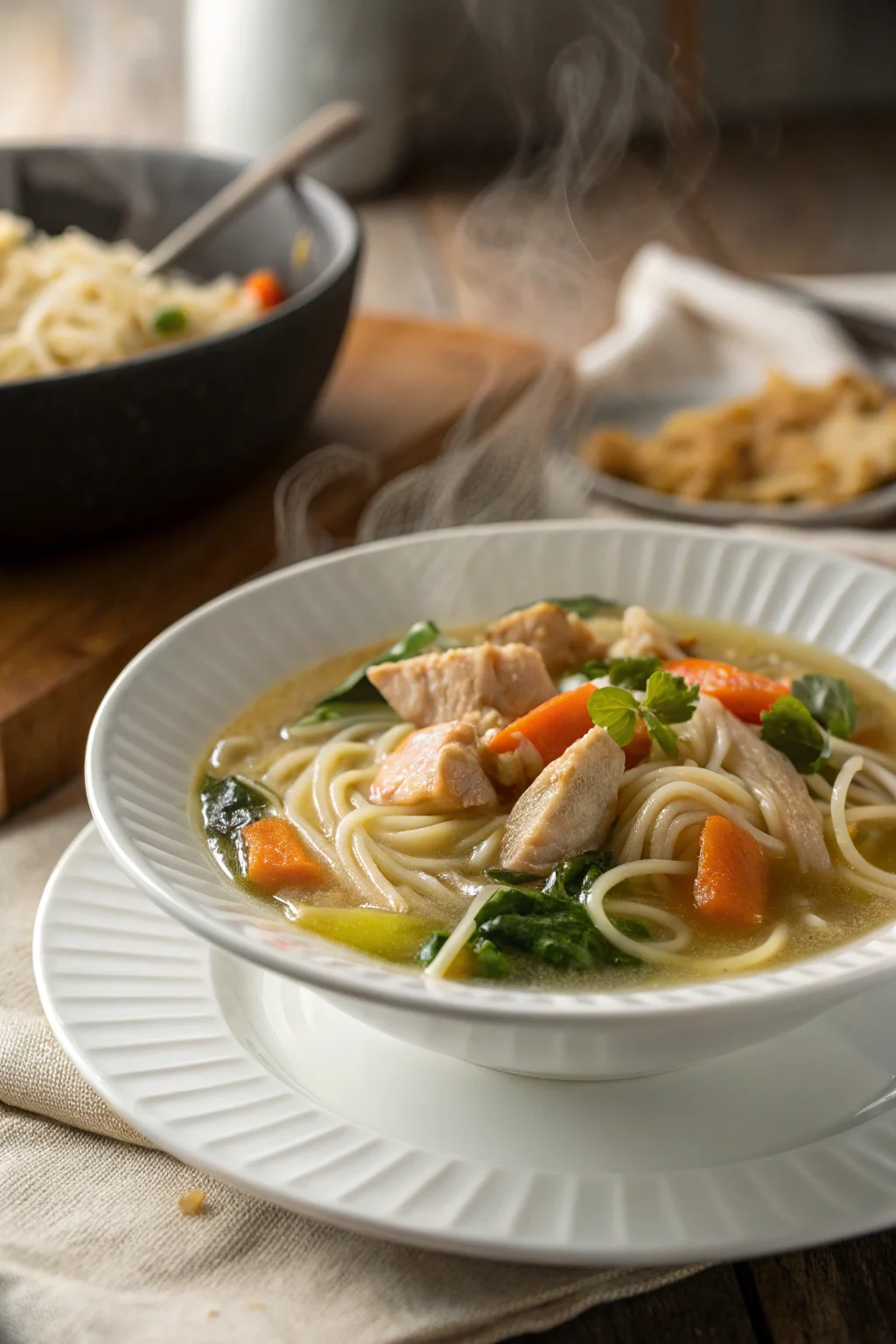 Miso Chicken Noodle Soup