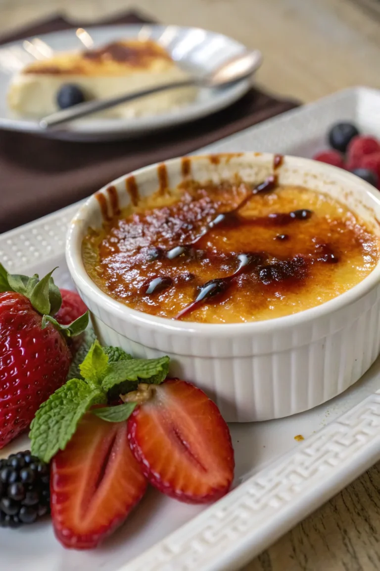 Simple Crème Brûlée Dessert