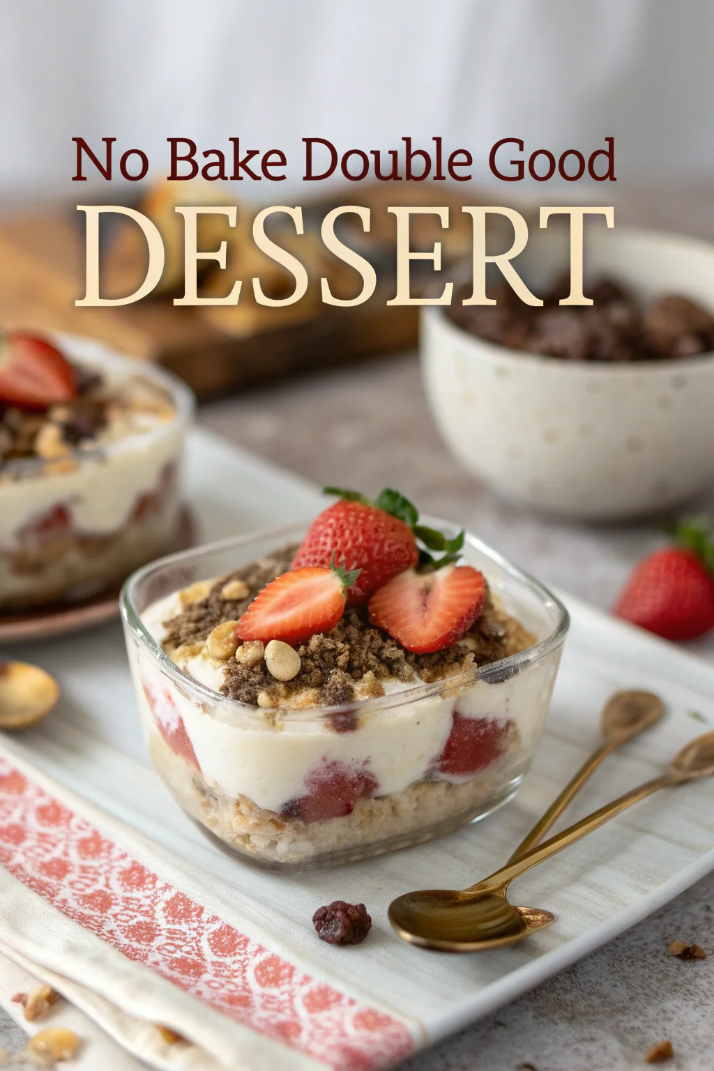 Step by Step No Bake Double Good Dessert