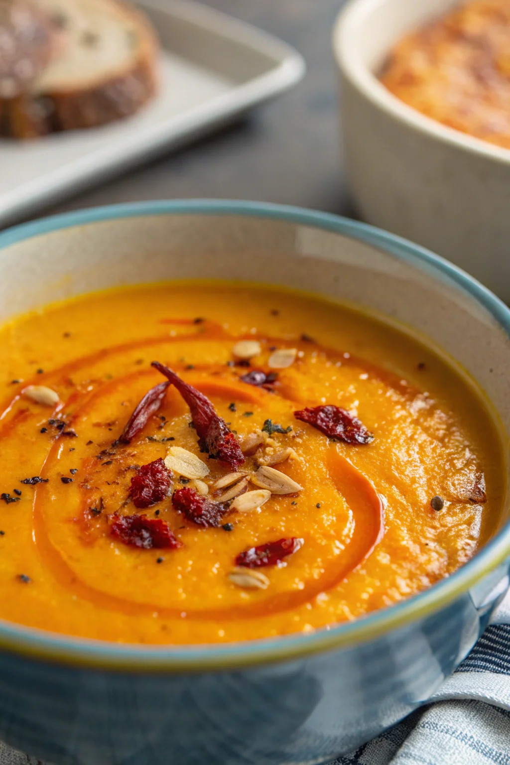 Step by Step Harissa Butternut Squash Soup