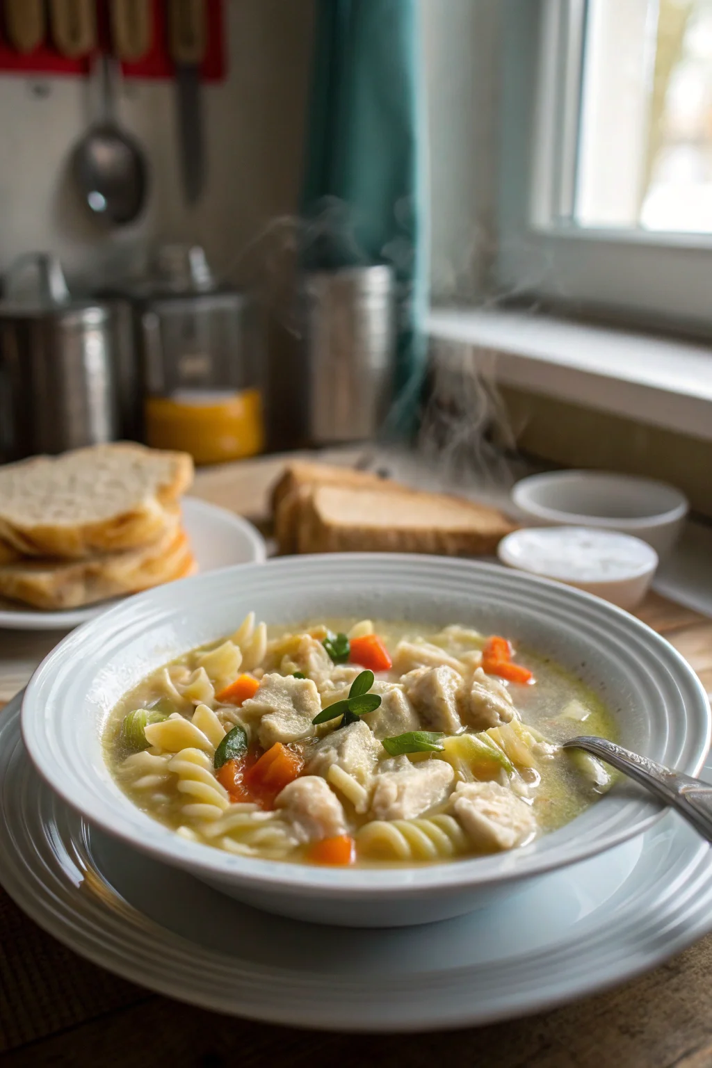 Creamy Chicken Pasta Soup