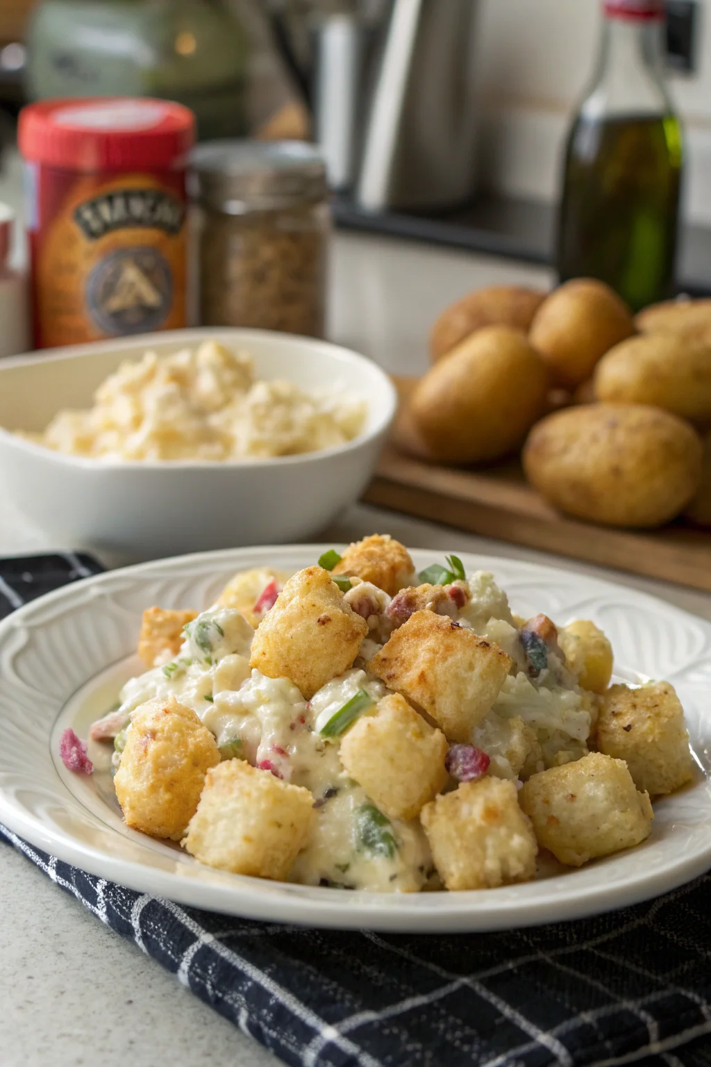 German Tater Tot Potato Salad