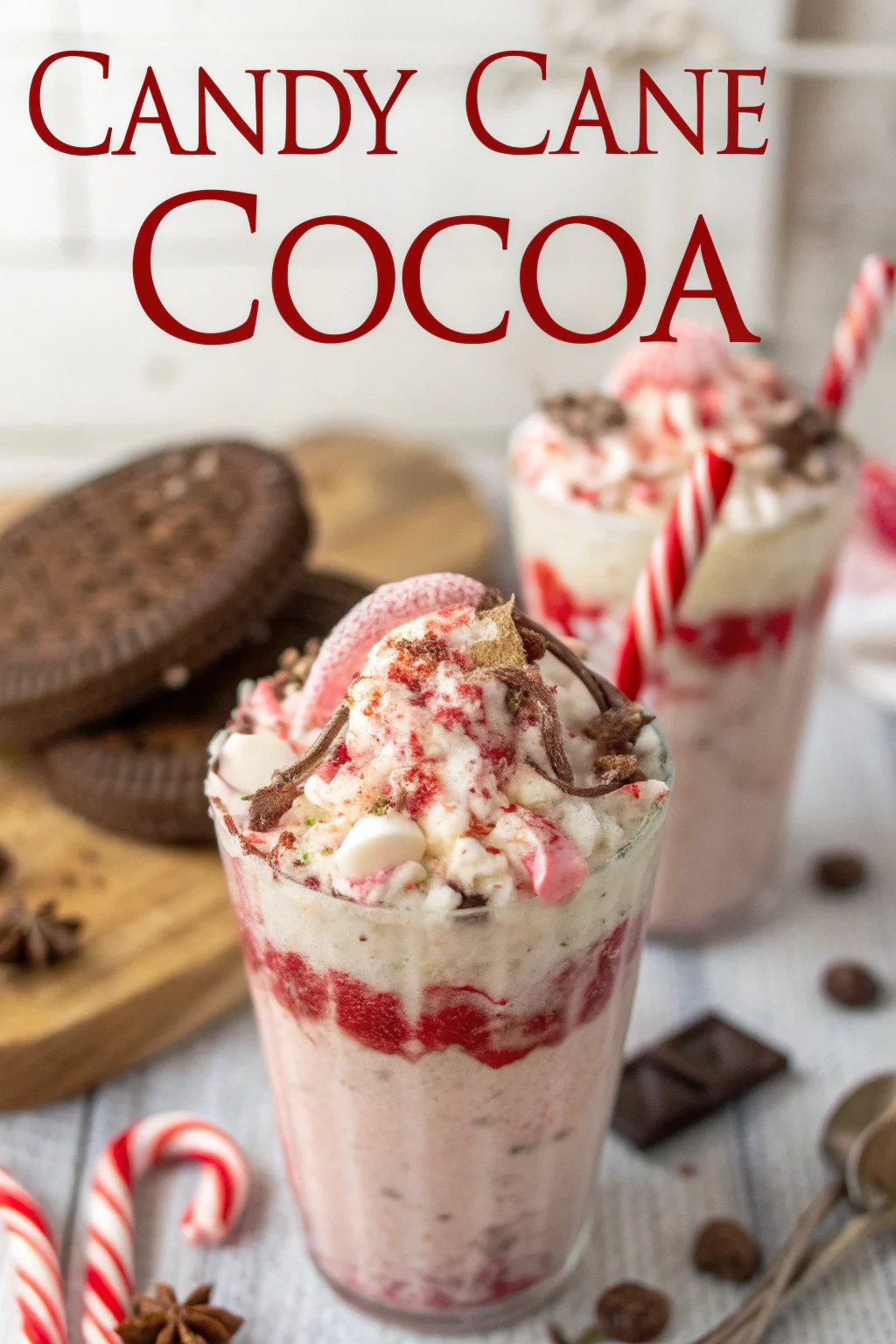 Step by Step Candy Cane Cocoa