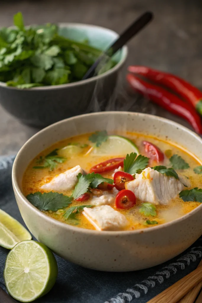 Step by Step Coconut Lime Fish Soup