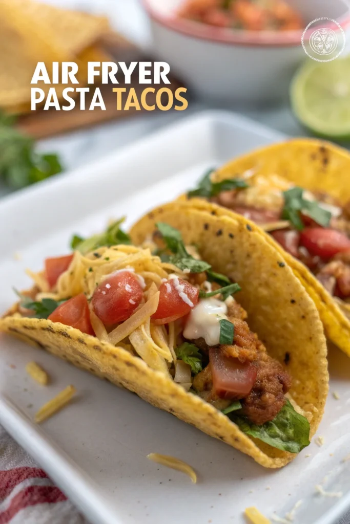 Step by Step Air Fryer Pasta Tacos