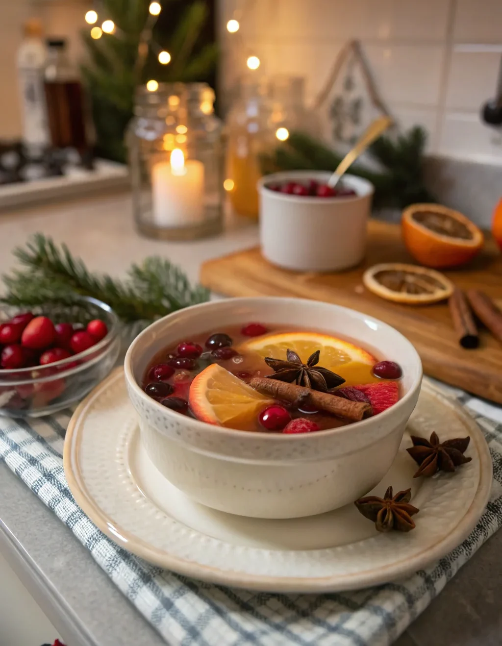 A delicious plate of Christmas Wassail