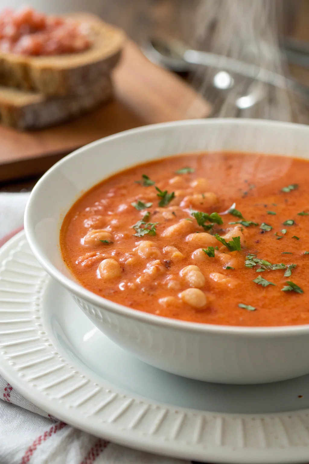 Creamy Tomato Bean Soup