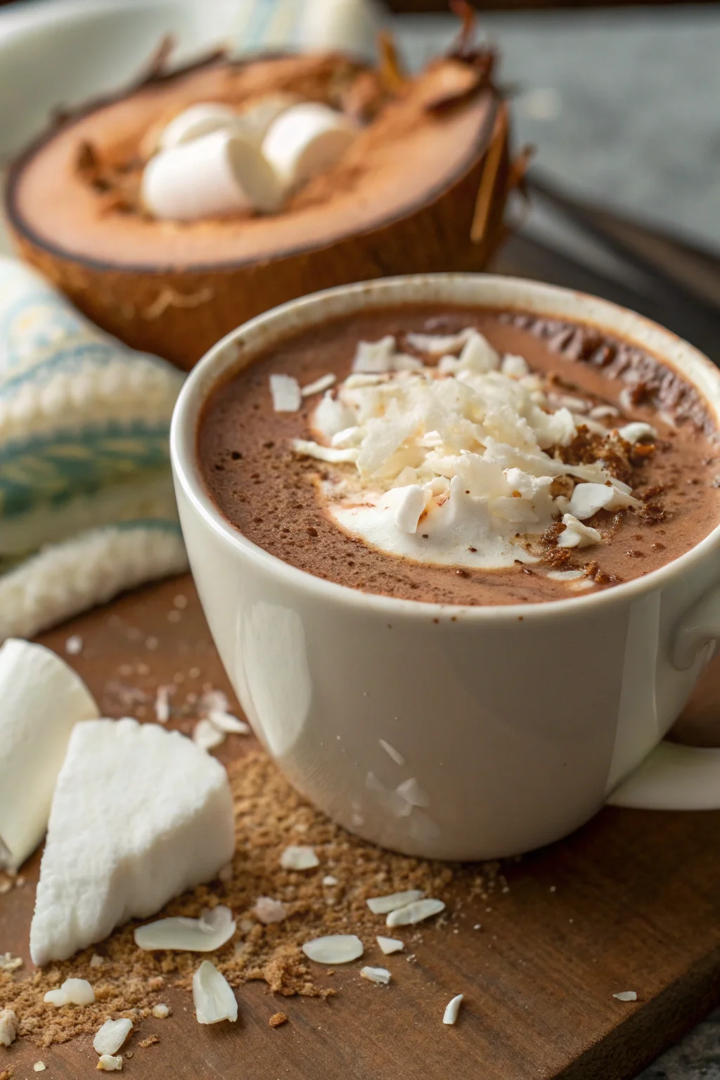 Step by Step Coconut Hot Cocoa