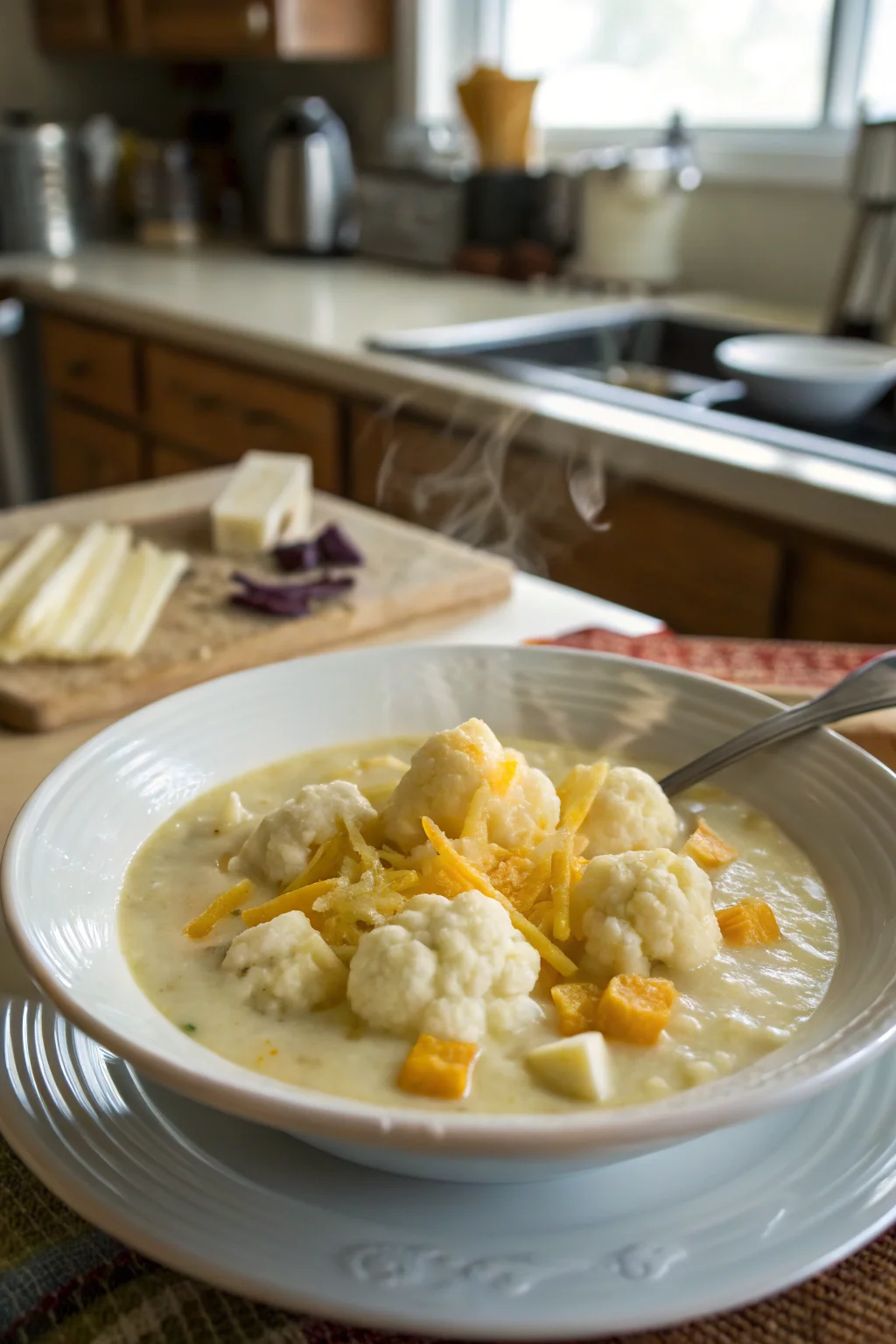 Cauliflower Cheddar Soup